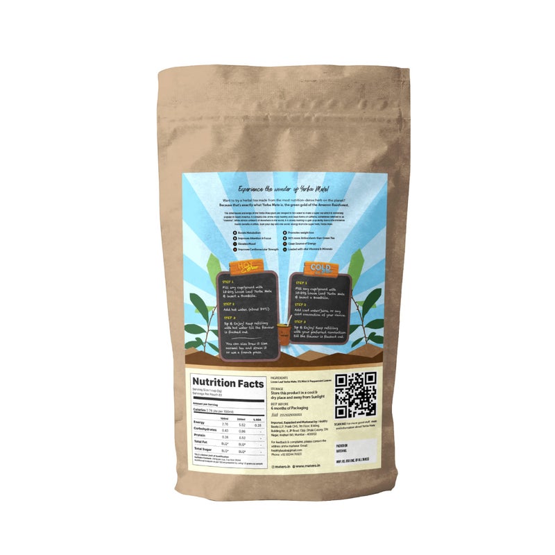 Matero Yerba Mate tea Mint Flavor 250g - Image 2