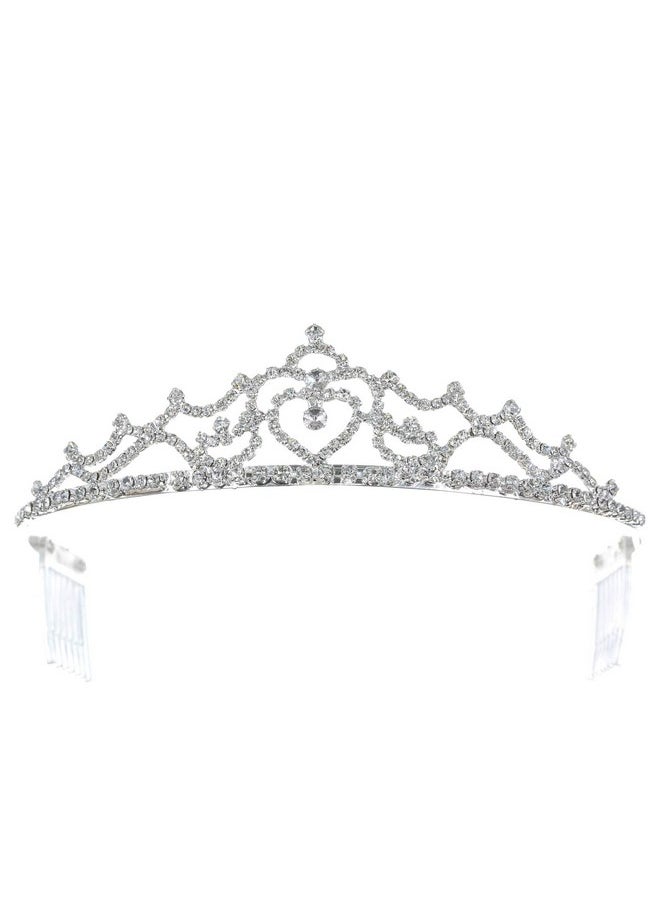 SAMKY Wedding Tiara Crown Bridal Headpiece For Women Accessories For Classic Bride  - Image 1