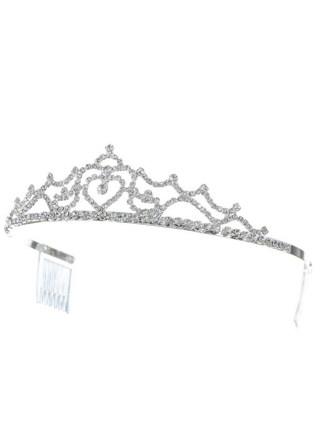 SAMKY Wedding Tiara Crown Bridal Headpiece For Women Accessories For Classic Bride  - Image 2