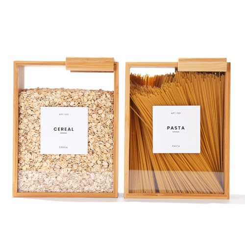 APT 1101 Food Dispenser 2L | Kitchen Organizers and Storage | Food Containers & Cereal Dispenser for Pantry Organization And Storage Container | Cereal, Rice, Flour, Snack (Glass, 2) - Image 1
