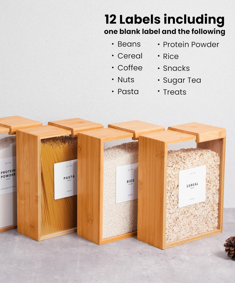 APT 1101 Food Dispenser 2L | Kitchen Organizers and Storage | Food Containers & Cereal Dispenser for Pantry Organization And Storage Container | Cereal, Rice, Flour, Snack (Glass, 2) - Image 4