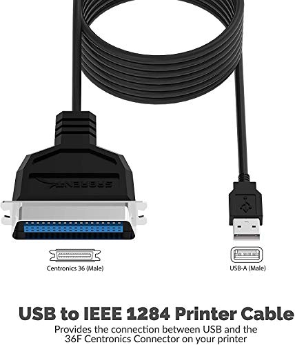 SABRENT USB to Parallel IEEE 1284 Printer Cable Adapter CBCN36 - Image 3