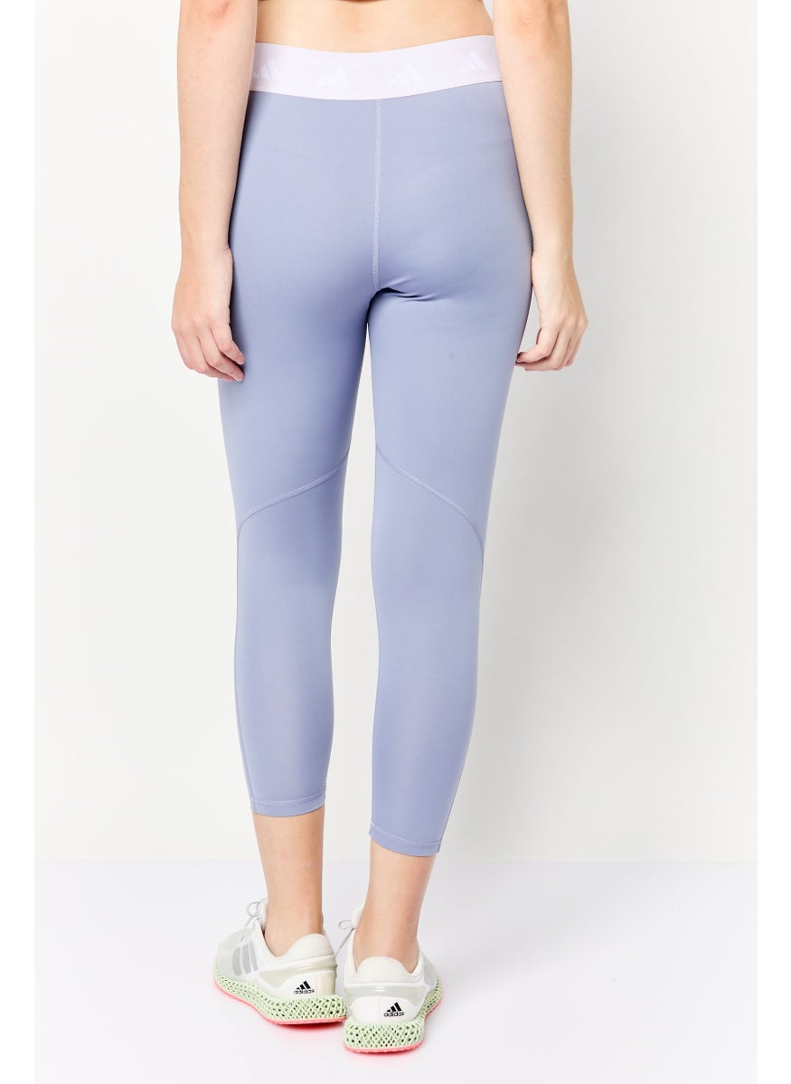 Adidas Women Tight Fit 7/8 Training Leggings, Lavender  - Image 4