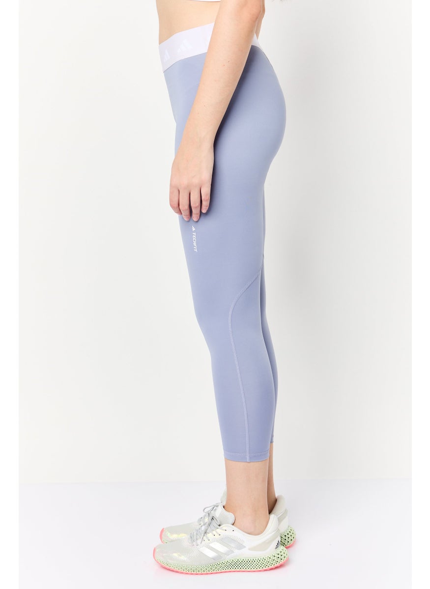 Adidas Women Tight Fit 7/8 Training Leggings, Lavender  - Image 2