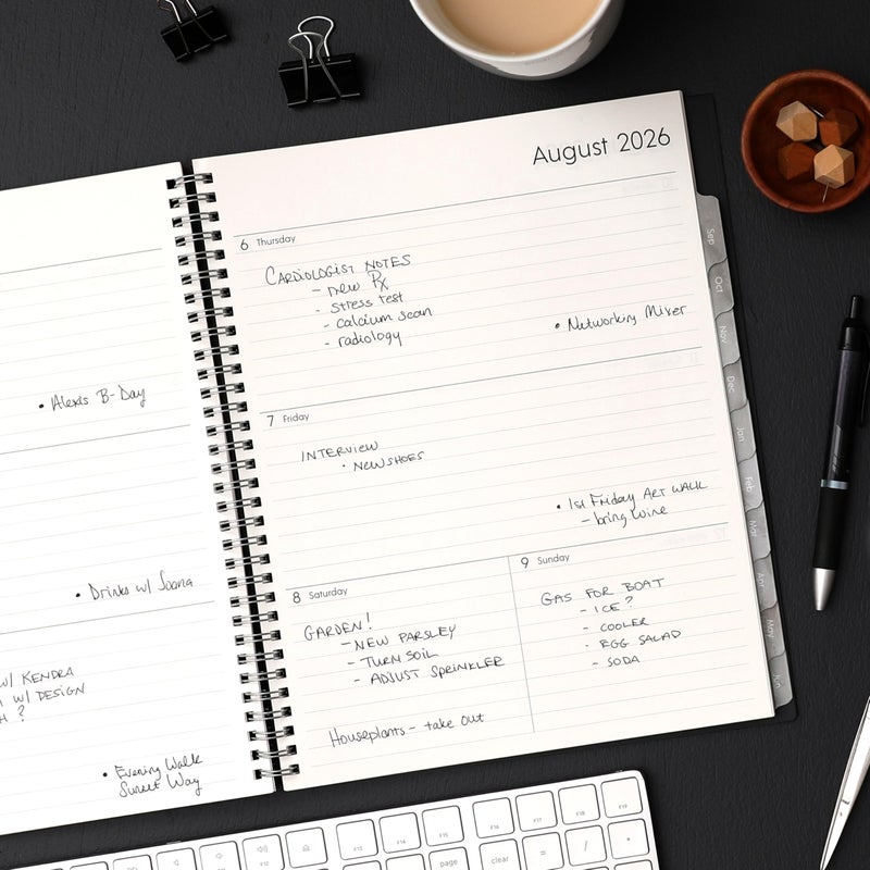 Blue Sky 2026-2027 Weekly and Monthly Academic Year Planner Calendar, July 2026 - June 2027, 8.5" x 11", Flexible Cover, Wirebound, Laminated Tabs, Enterprise - Image 2