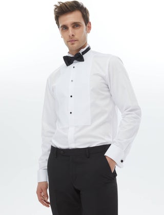 White Plain Slim Fit Double Cuff Collar Tuxedo Shirt - pzsku/Z25BE32DD6460FB28174AZ/45/_/1728046523/6f6a5574-f792-4251-9688-29dcca20d05e
