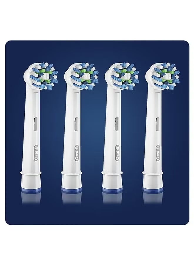 Oral-B 4-Piece Cross Action Replacement Brush Heads White - Image 2