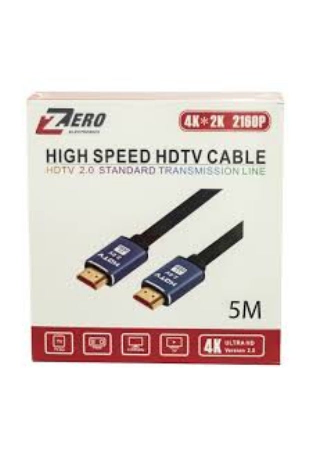 زيرو كابل HDMI 4K بطول 5 متر - Image 1
