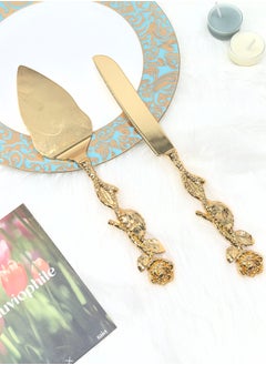 WINON 2PCS Rose Design Cake knife serving set  - Image 5
