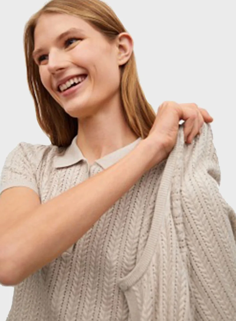 MANGO Knitted Polo
