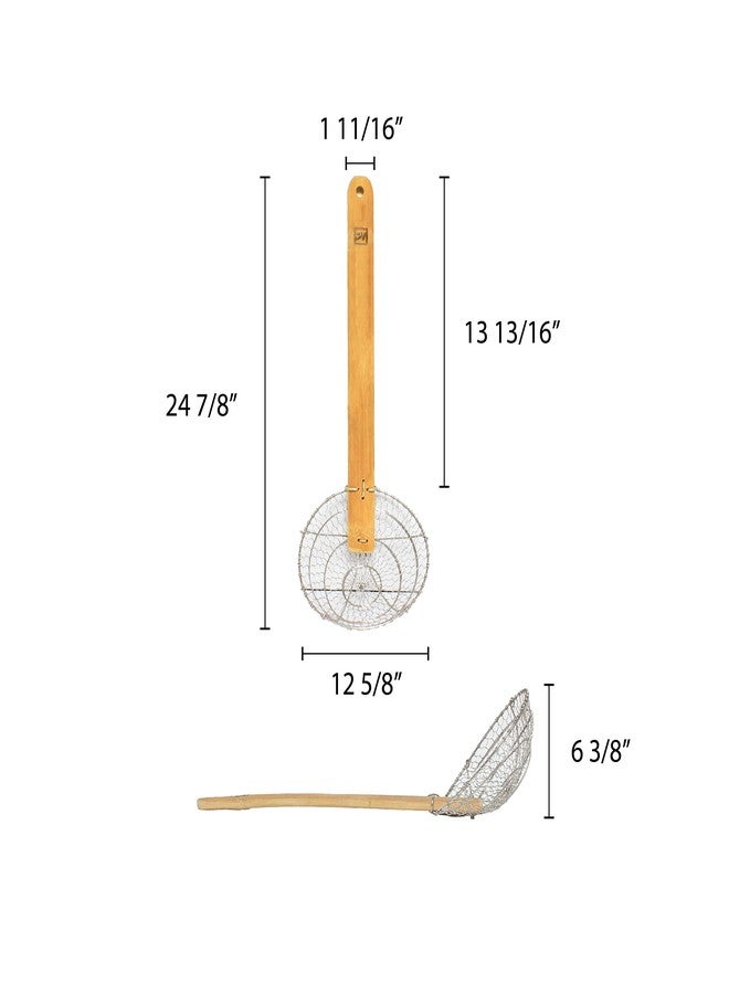 Thunder Group Bamboo Handle Skimmer, 12-Inch - Image 2