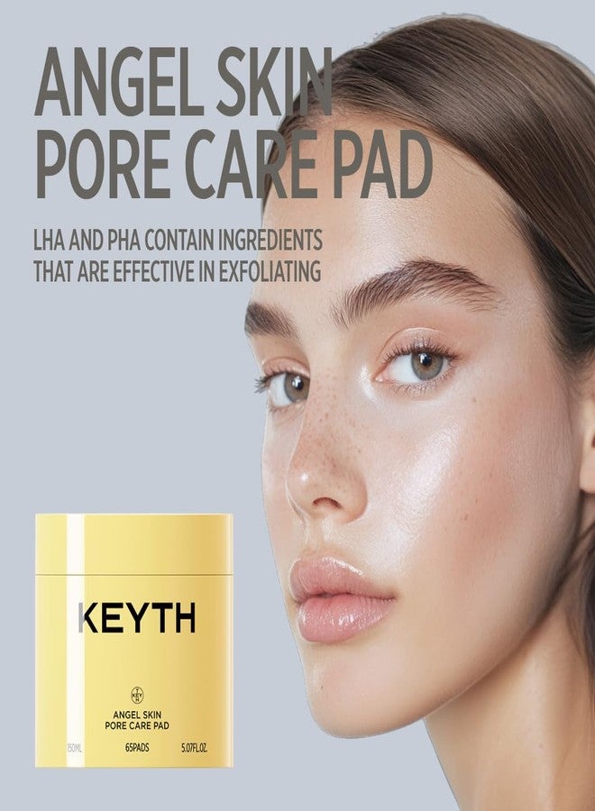 KEYTH Angel Skin Pore Care PAD (150ML, 5.07 FL.OZ.) / Refine Pores, Control Sebum, Exfoliation, Oil-Absorbing, Mastic Gum, PHA, LHA - Image 2