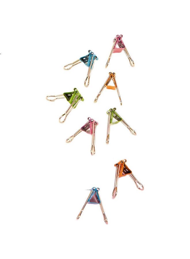 Deli 48 Pieces 25Mm Smile Series Metal Long Tail Binder Clips Document Clips Swallow Tail Clips Medium-Sized File Clips Office Supplies 48 Pieces/Tube 8486 - Image 2