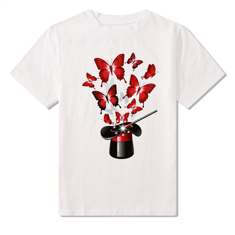 [In stock] cross-border supply summer women's T-shirt short-sleeved shirt lipstick print one-piece delivery - Image 5