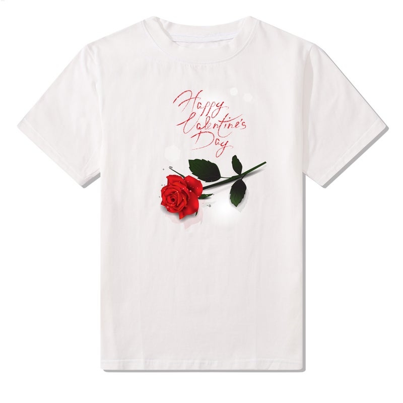 [In stock] cross-border supply summer women's T-shirt short-sleeved shirt lipstick print one-piece delivery - Image 4