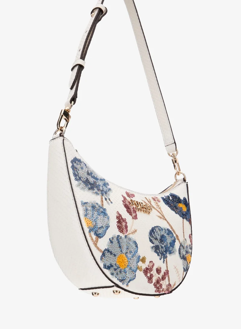 GUESS Zaria Mini Top Zip Shoulder Bag for Women Best Price UAE