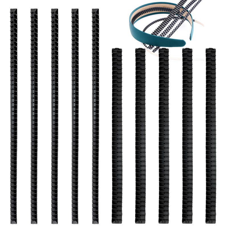 10 PACK Silicone Grips AntiSlip Headbands with SelfAdhesive Hairbands Craft Accessories