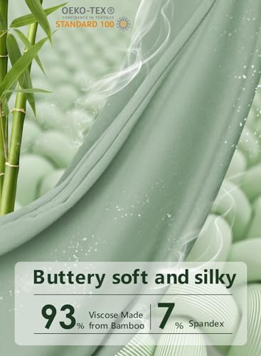 Meiz Pregnancy Pillows for Sleeping, Cooling Pregnancy Pillows, 60Inch Maternity Pillows, U Shaped Full Body Pillows for Adults with Rayon Cover from Bamboo, Sage Green - Image 3