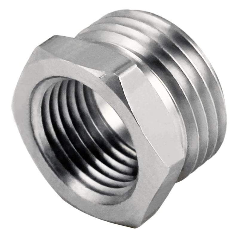 Fitvell Garden Hose Adapter Connector 3/4" GHT Male X 1/2" NPT Female Garden Hose Thread to Pipe Thread Convert Adapter Fitting Hex Bushing - Image 1