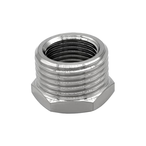 Fitvell Garden Hose Adapter Connector 3/4" GHT Male X 1/2" NPT Female Garden Hose Thread to Pipe Thread Convert Adapter Fitting Hex Bushing - Image 4