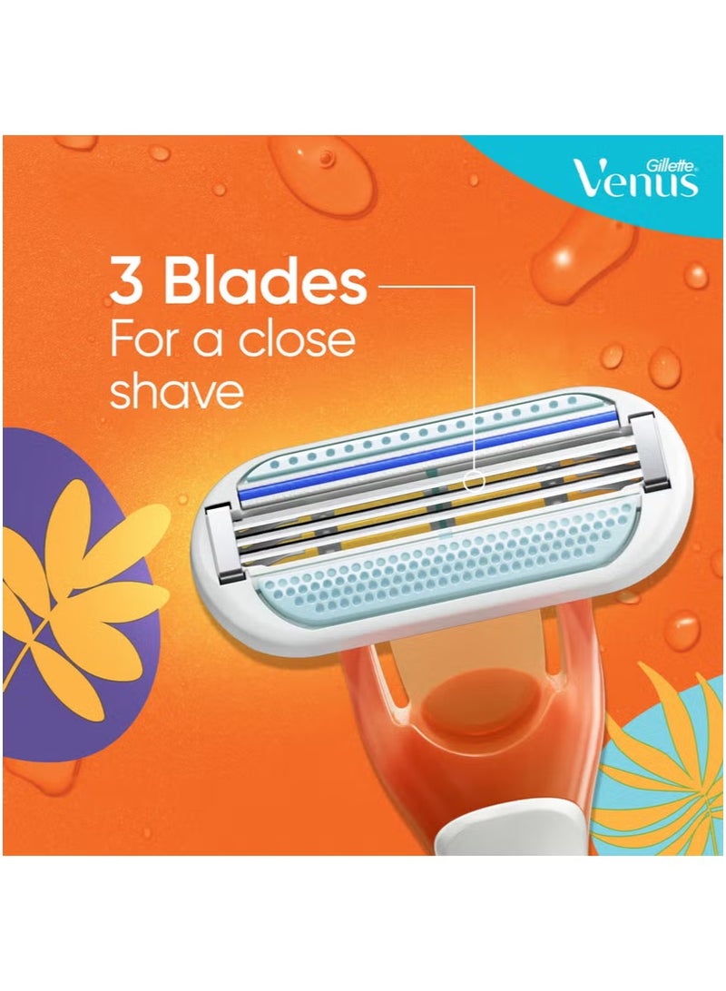 عبوة شفرات حلاقة جيليت فينوس ريفيرا للاستخدام لمرة واحدة نسائي - Image 5