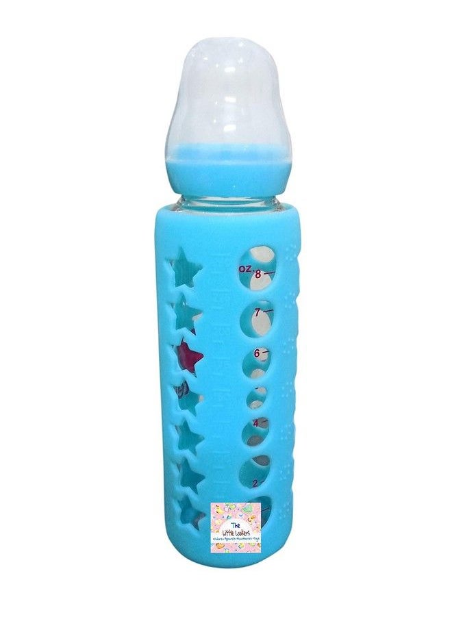The Little Lookers - Baby Feeding Bottle Silicone Warmer Cover Sleeve Holder Insulated Protection For Newborns Infants Babies (Pack Of 1) (Blue 240Ml) - Image 1