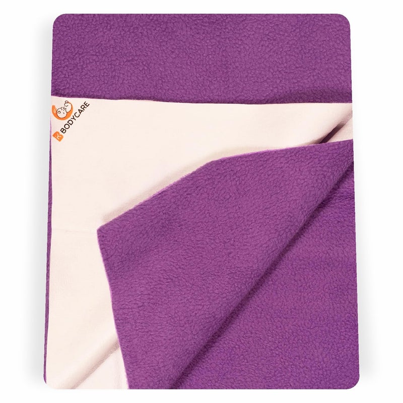 Bodycare Baby Dry Sheet Waterproof Bed Protector | Extra Absorbent | Anti - Bacterial & Odour Free Washable Gifts Pack, PACK of 2 Violet & Firozi 50 X 70 CM - Image 2