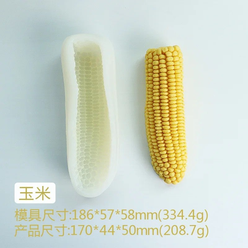 Bluejw Artificial Vegetables Fruits Corn Avocados Cucumber Silicone Molds for DIY Ice Cream Baking Western Pastries - Image 1