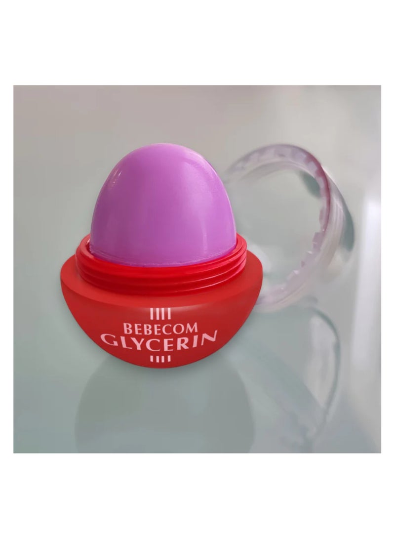 Bebecom بلسم شفاه جلسرين، يهدئ ويرطب، بنكهة التوت، 10 جرام - Image 1