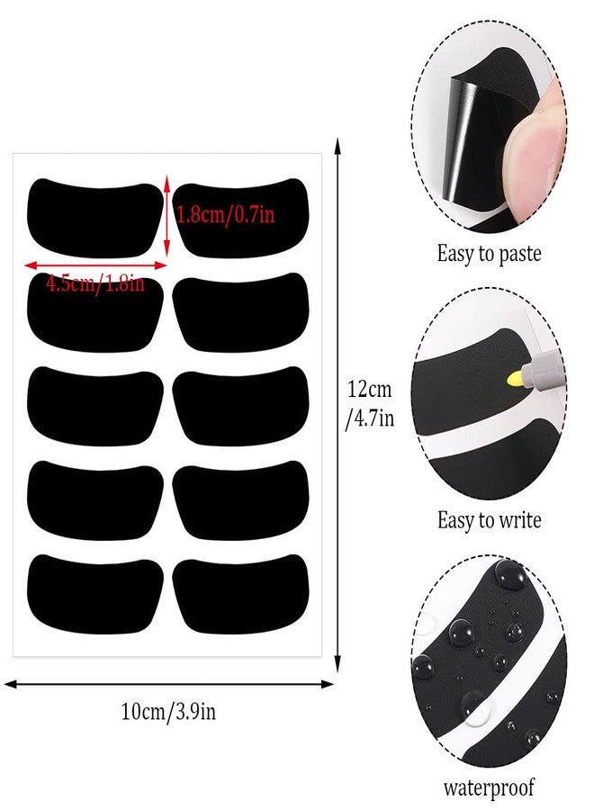 Pimoys 180 Pairs Sports Eye Black Stickers for Kids, Eye Strips Fantasy Football Baseball Softball Face Eyeblack Stickers for Sport Game Day Themed Birthday Party Supplies - Image 2