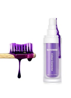 SAYCHEESE v34 Purple Teeth Whitening Color Corrector removes yellow stains and restores natural whiteness via Colour correcting technology 30ml