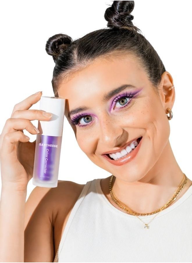 SAYCHEESE - SAYCHEESE v34 Purple Teeth Whitening Color Corrector removes yellow stains and restores natural whiteness via Colour correcting technology 30ml - Image 1