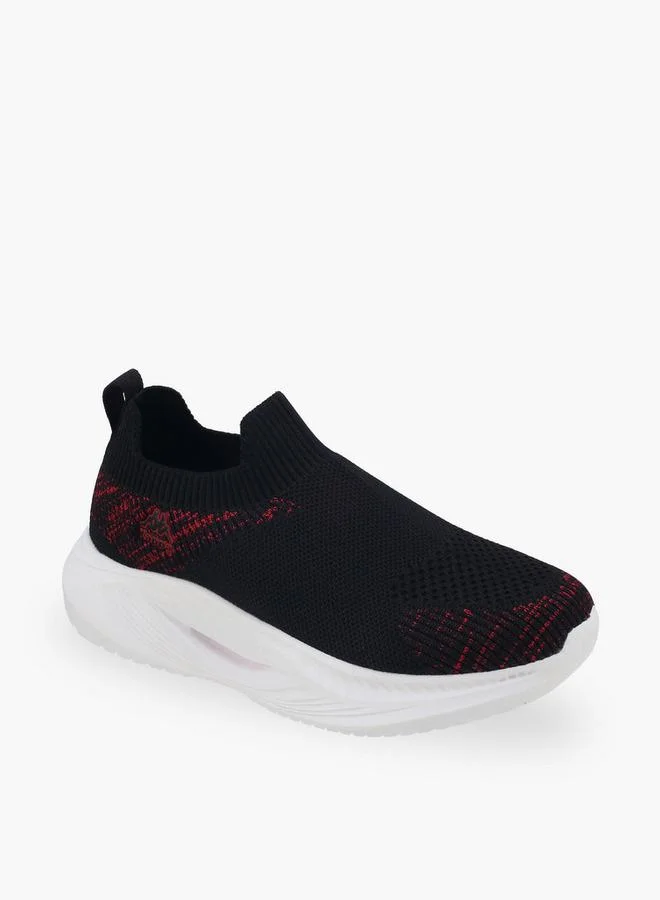 Kappa Boys Textured Slip-On Sports Shoes
