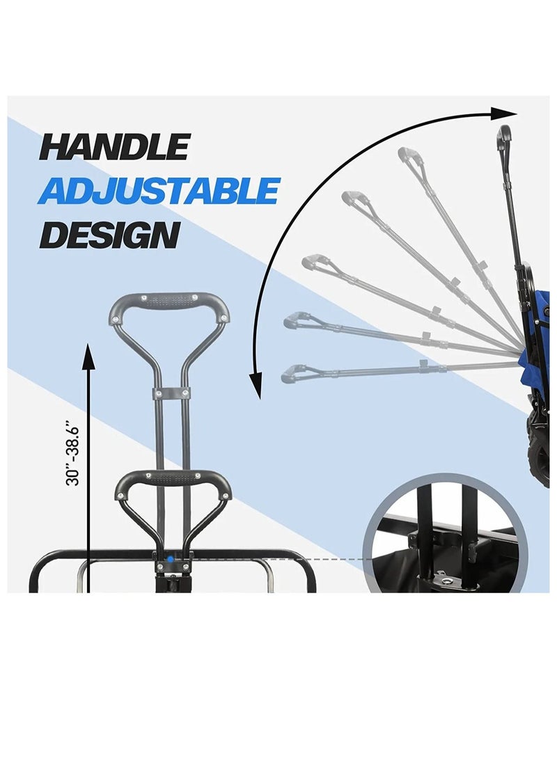 Folding Wagon Foldable Camping Cart Heavy Duty Utility Beach Wagon Cart Large Capacity Foldable Grocery Wagon for Garden Outdoor  Sports Camping Picnic - pzsku/Z25BF309E2EB76175EF7CZ/45/_/1680935364/595fbddf-8b59-414b-8f2c-56a42b4b2ce2