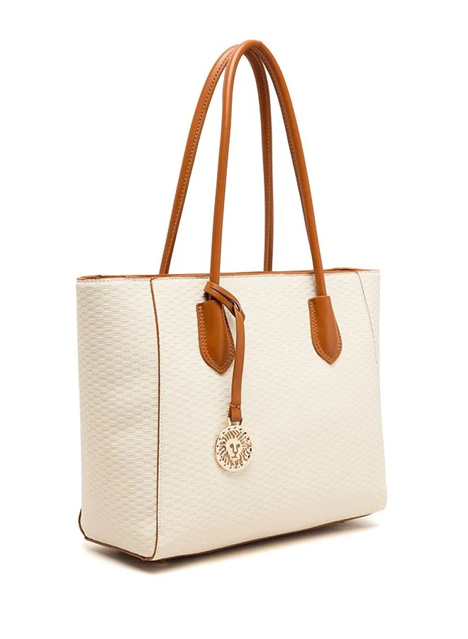 Anne Klein Textured PU Zip Closure Tote Bag