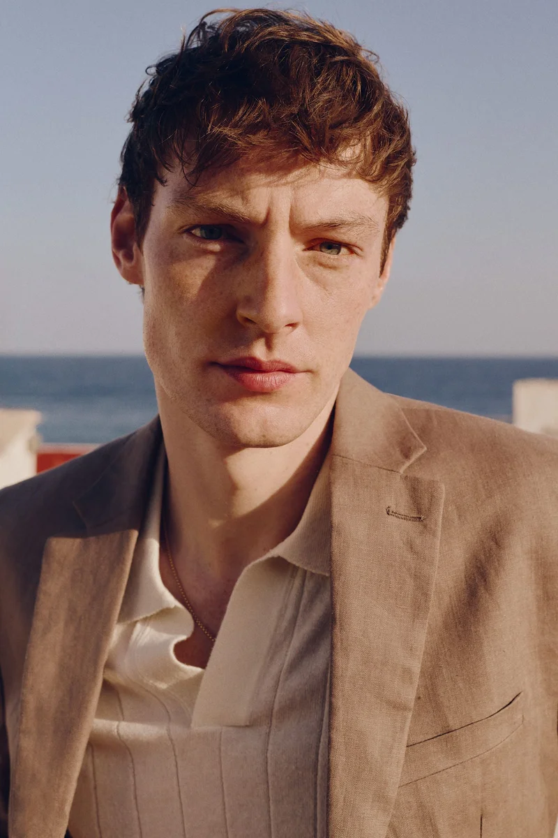 H&M Regular Fit Linen-blend polo shirt