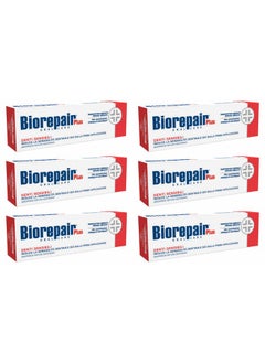 Biorepair Biorepair Sensitive Teeth Daily Toothpaste - 2.54 Fluid Ounces (75ml) Tubes (Pack of 6) [ Italian Import ]  - Image 1
