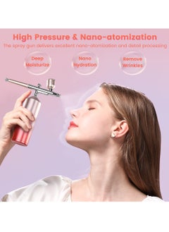 Y&D Cordless Airbrush Kit, Portable Mini Air Brush Gun Handheld Rechargeable Painting Kit with 2 Cups Compressor Nano Spray Instrument for Makeup, Decorating, Model Coloring, Nail Art, Tattoo, Art  - Image 2