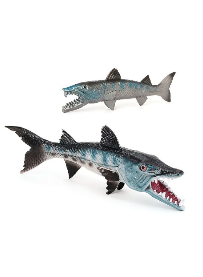 Realistic Ocean Animal Model Solid Plastic Education Cognitive Toys Children Aquarium Decorations Freshwater Fish Figurines-Color:PL127-1335 Wolf Fish - Image 5