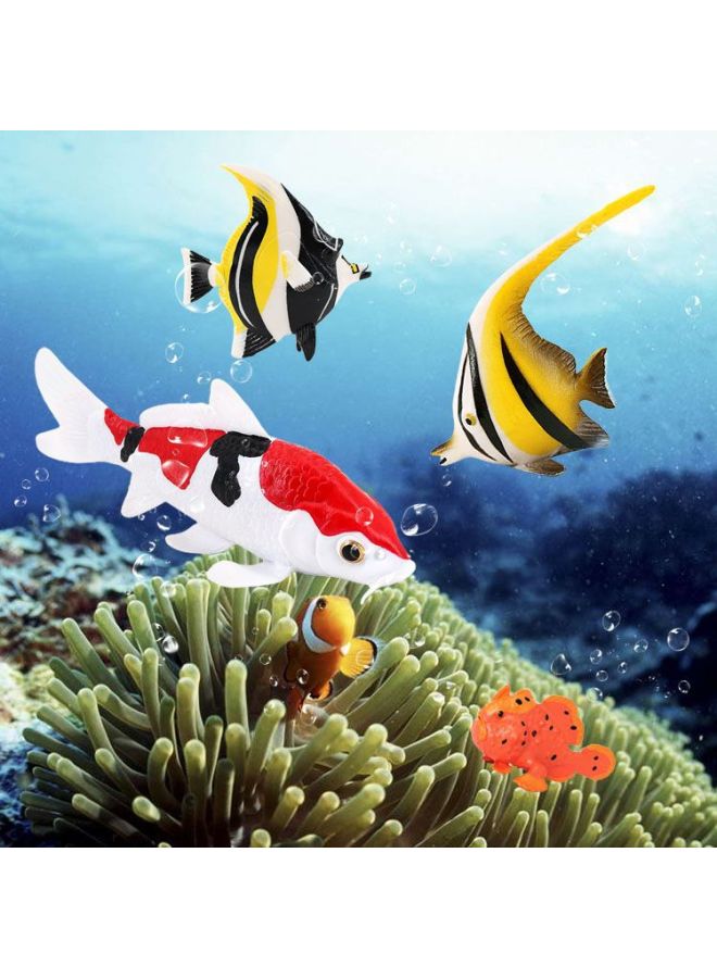 Realistic Ocean Animal Model Solid Plastic Education Cognitive Toys Children Aquarium Decorations Freshwater Fish Figurines-Color:PL127-1335 Wolf Fish - Image 3