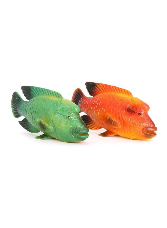 Realistic Ocean Animal Model Solid Plastic Education Cognitive Toys Children Aquarium Decorations Freshwater Fish Figurines-Color:PL127-1335 Wolf Fish - Image 4