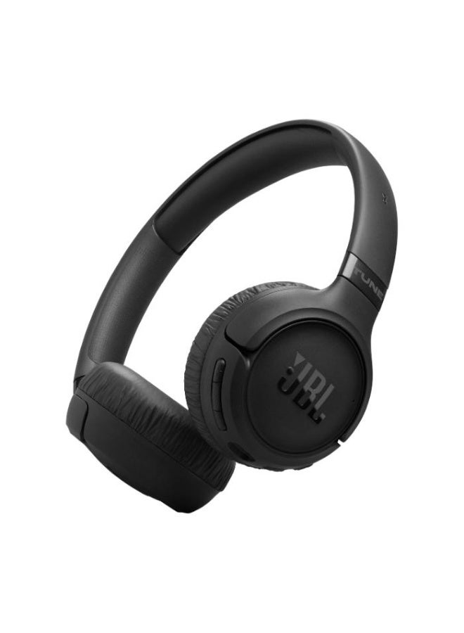 JBL Tune 680NC Wireless On-Ear Noise Cancelling Headphones with Hi-Res JBL Pure Bass & Spatial Sound, 76H Battery Life, Smart Ambient, Dual Mics, Bluetooth 6.0 – Black (JBLT680NCBLK) Black - Image 1
