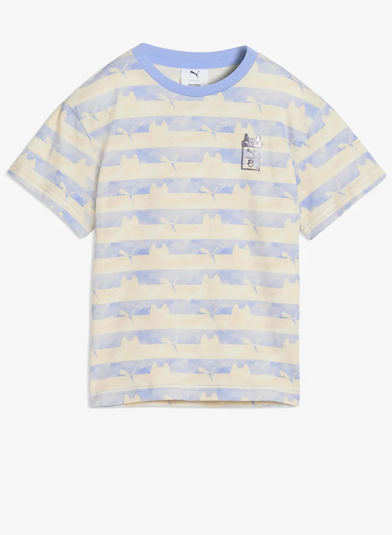 Puma Intense Lavender Kids Gabby’S Dollhouse Relaxed AOP T-Shirt for Women | Best Price UAE
