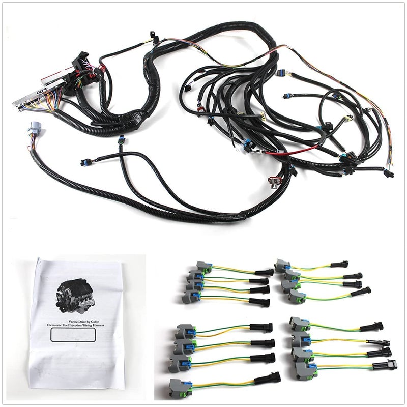 PANGOLIN W/4L80E Standalone Engine Wiring Harness 4L80E Stand Alone Engine Wire Harness for 1997-2006 DBC LS1 Engine ev1-Injector 4.8 5.3 6.0 W/4L80E Transmission Drive by Cable Aftermarket Part - Image 2