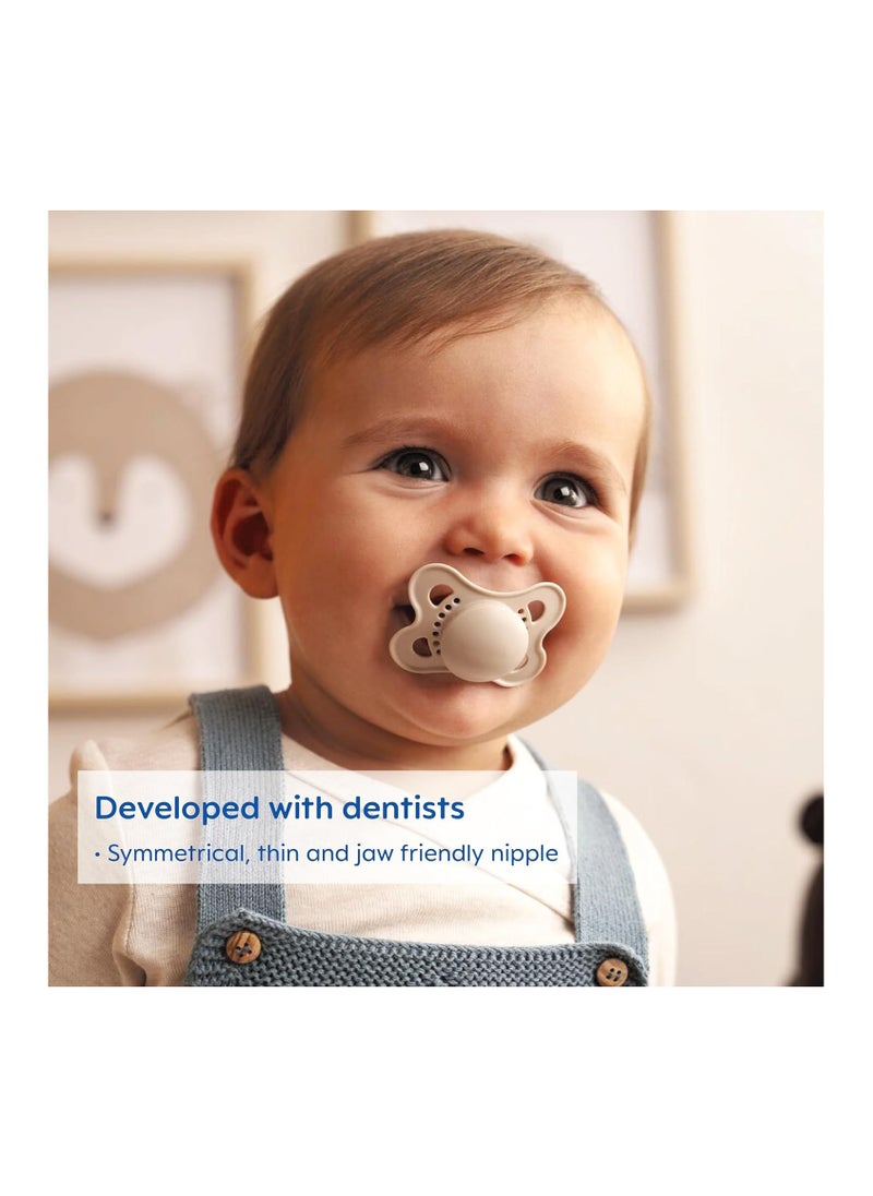 MAM MAM Original Matte Baby Pacifier, Nipple Shape Helps Promote Healthy Oral Development, Sterilizer Case, Boy and Girl , 0-6 Months (2 Count)  - Image 3