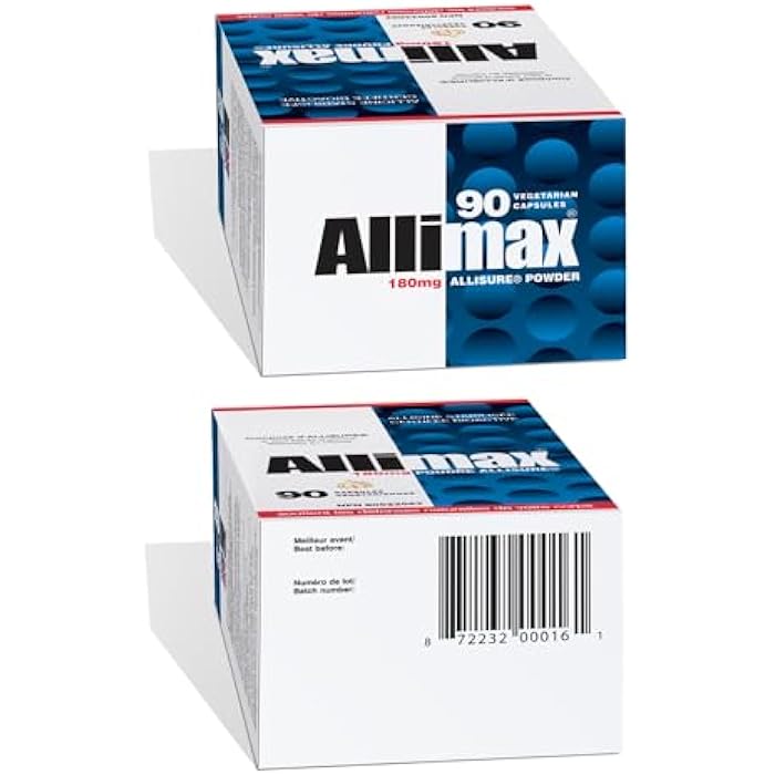 ALLIMAX 180mg 90 Capsules. Allicin Garlic Supplement to Support Your Body’s Immune Function. Contains Stabilized and Potent Bioactive Allicin, Extracted from Clean & Sustainable Spanish Grown Garlic. - Image 5