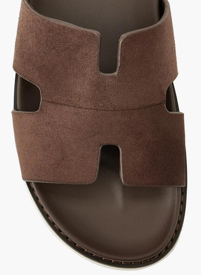 LBL By Shoexpress BROWN Men Slip-On Comfort Sandals for Men | Best Price UAE