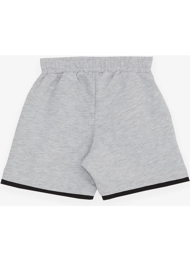 Breeze Girls & Boys Boys' Shorts with Pockets and Accessories, Age 3-7, Gray Melange