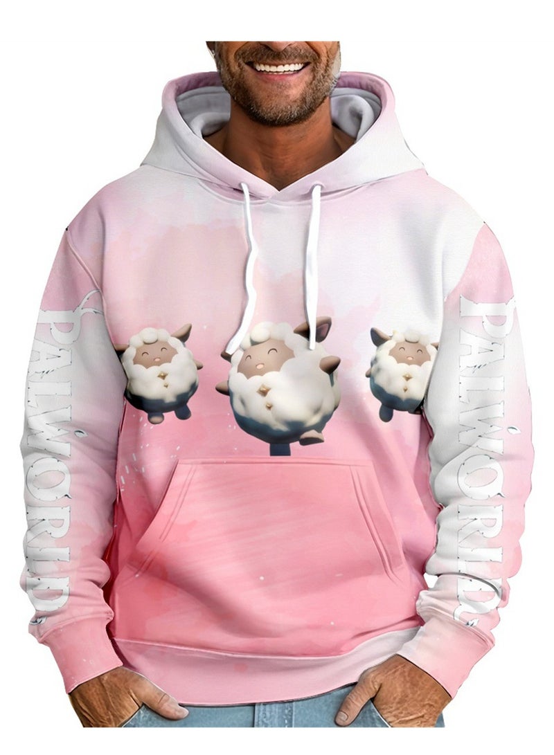 Palworld Phantom Beast Palu Animation Printed Hooded Sweatshirt for Adults and Children - Image 3