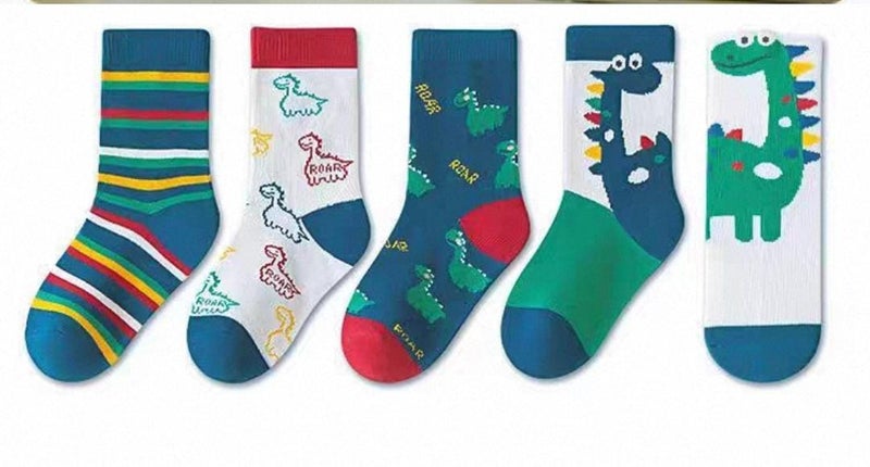 SMARTEDGE Women's Cartoon Print Socks, Cute Summer Ankle Socks, Sizes 4-6, New Design, 6 Pairs, Multicolor